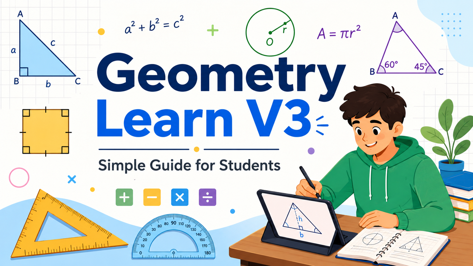 Geometry Learn V3: Simple Geometry Lessons for Easy Student Success