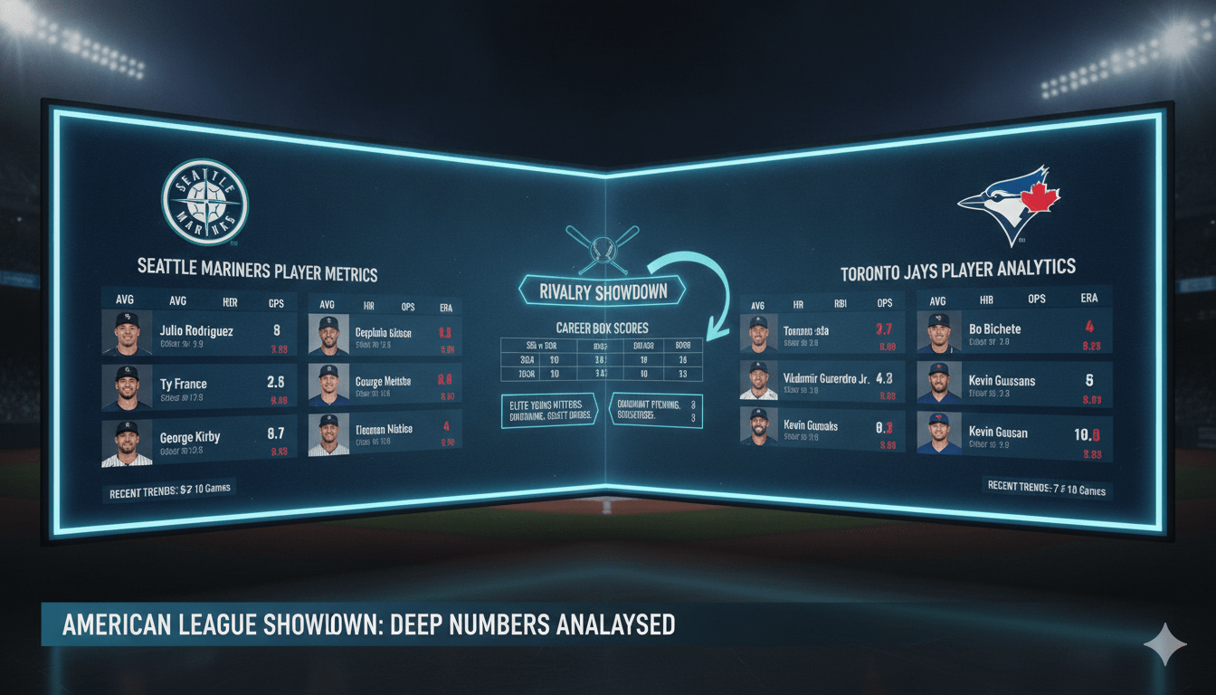 seattle mariners vs toronto blue jays match player stats