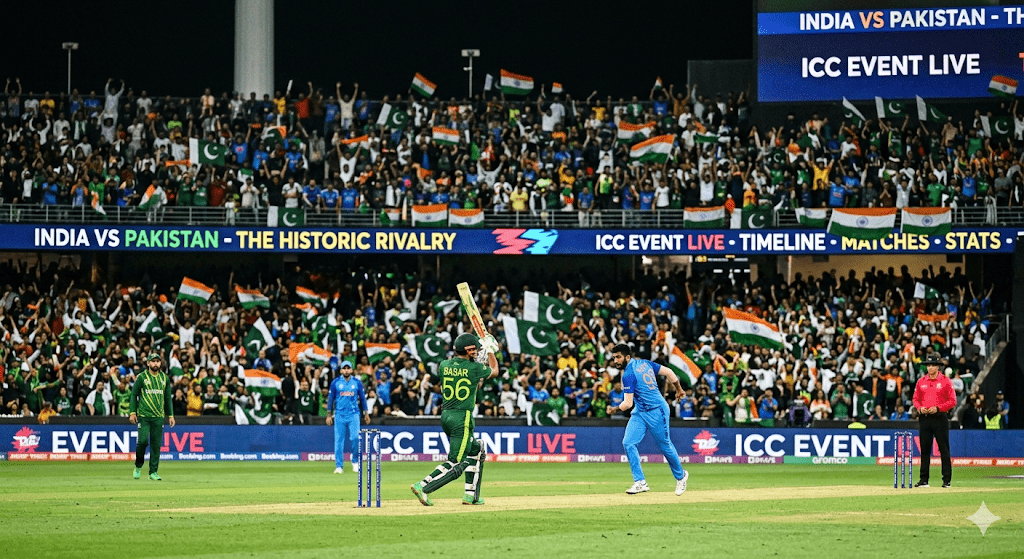 india national cricket team vs pakistan national cricket team timeline