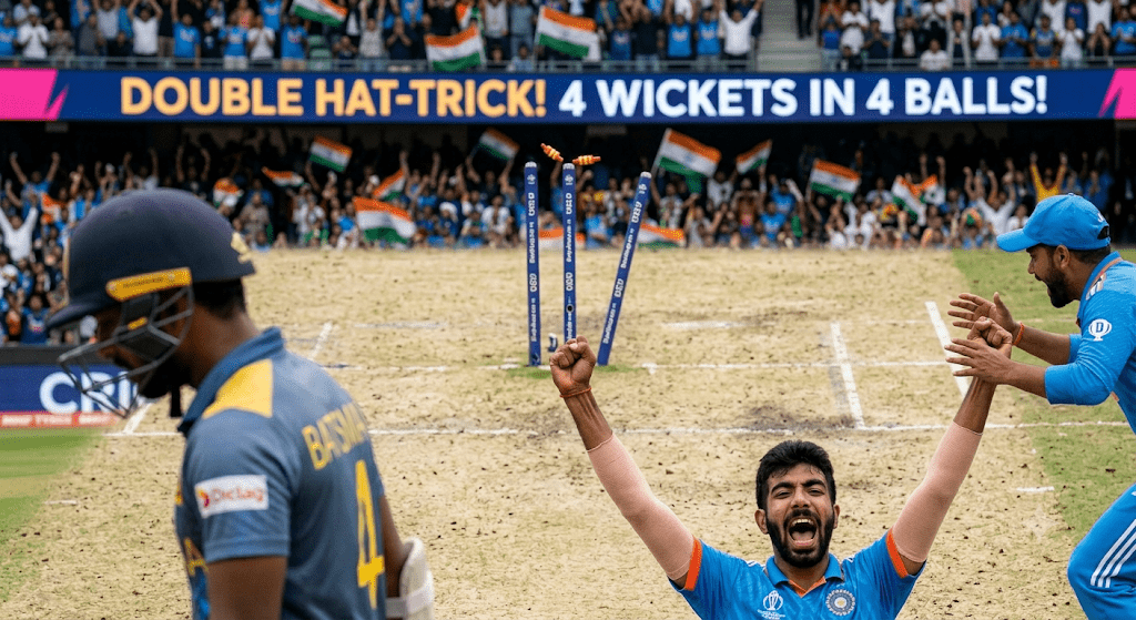 how many wickets constitute a double hat-trick?