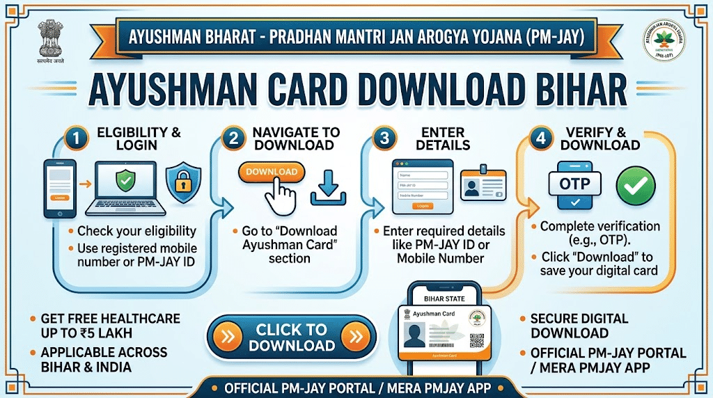 Ayushman Card Download Bihar: Complete Guide to Download, Eligibility, Documents and Benefits