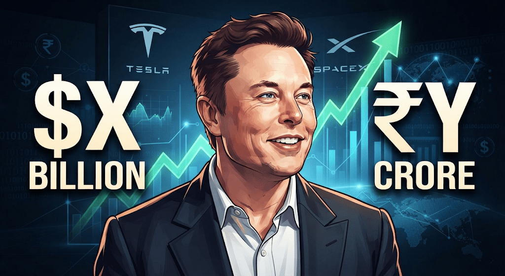 elon musk per day income in indian rupees