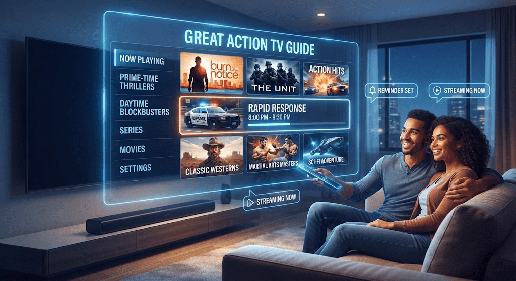 great action tv guide